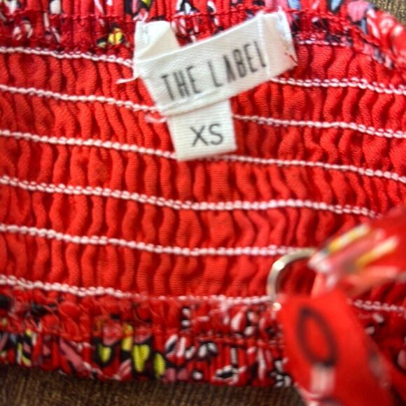 Abel the Label red bandana Lola Jaase high low dress anthropologie - Picture 14 of 14